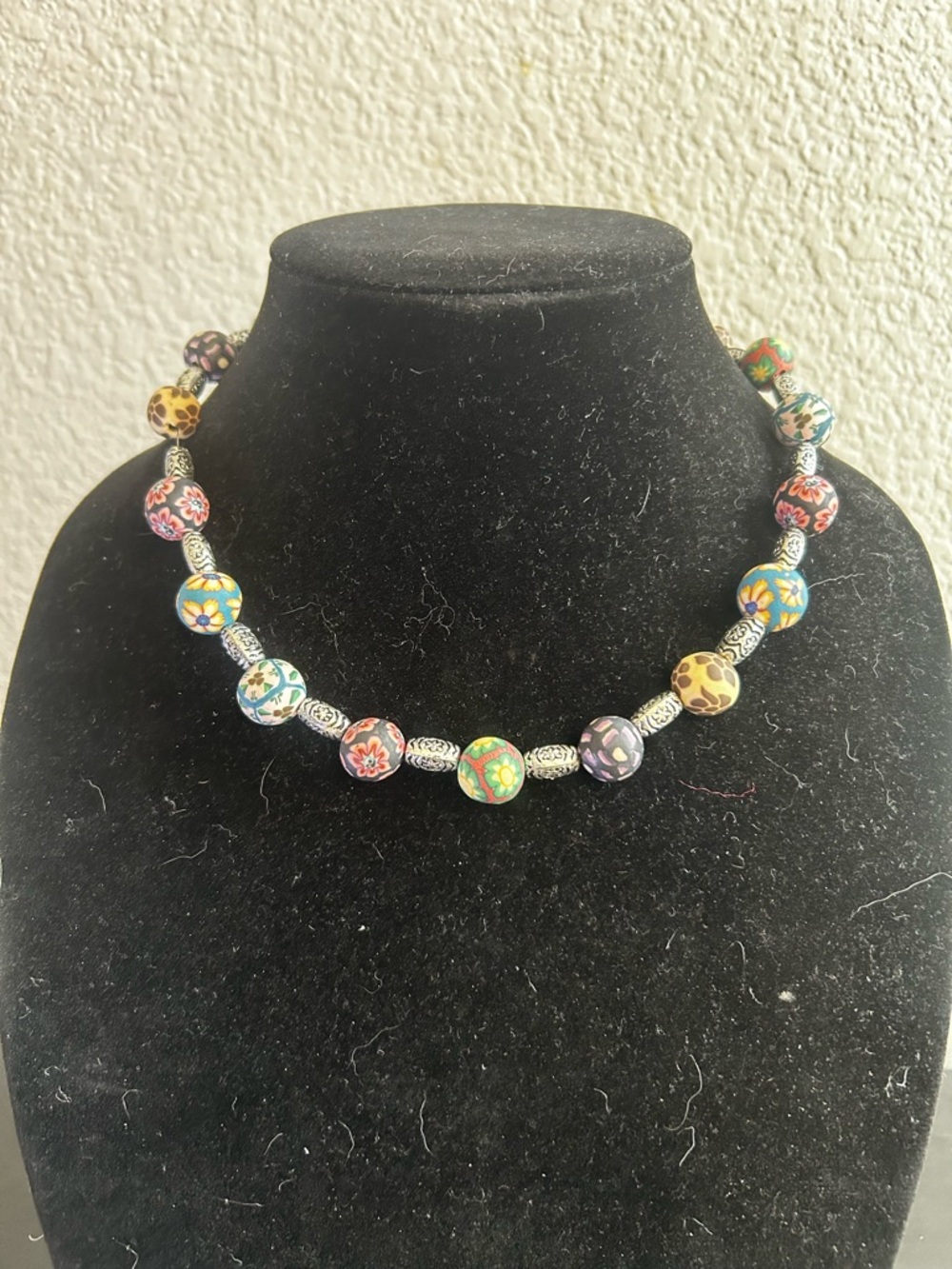 Multicolor Floral Bead Necklace - Women Jewelry